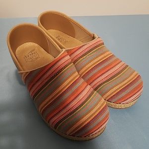 Dansko vegan rainbow professional clogs 42